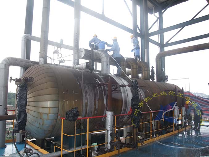 钰(yù)湖電廠鍋爐外(wai)表清洗